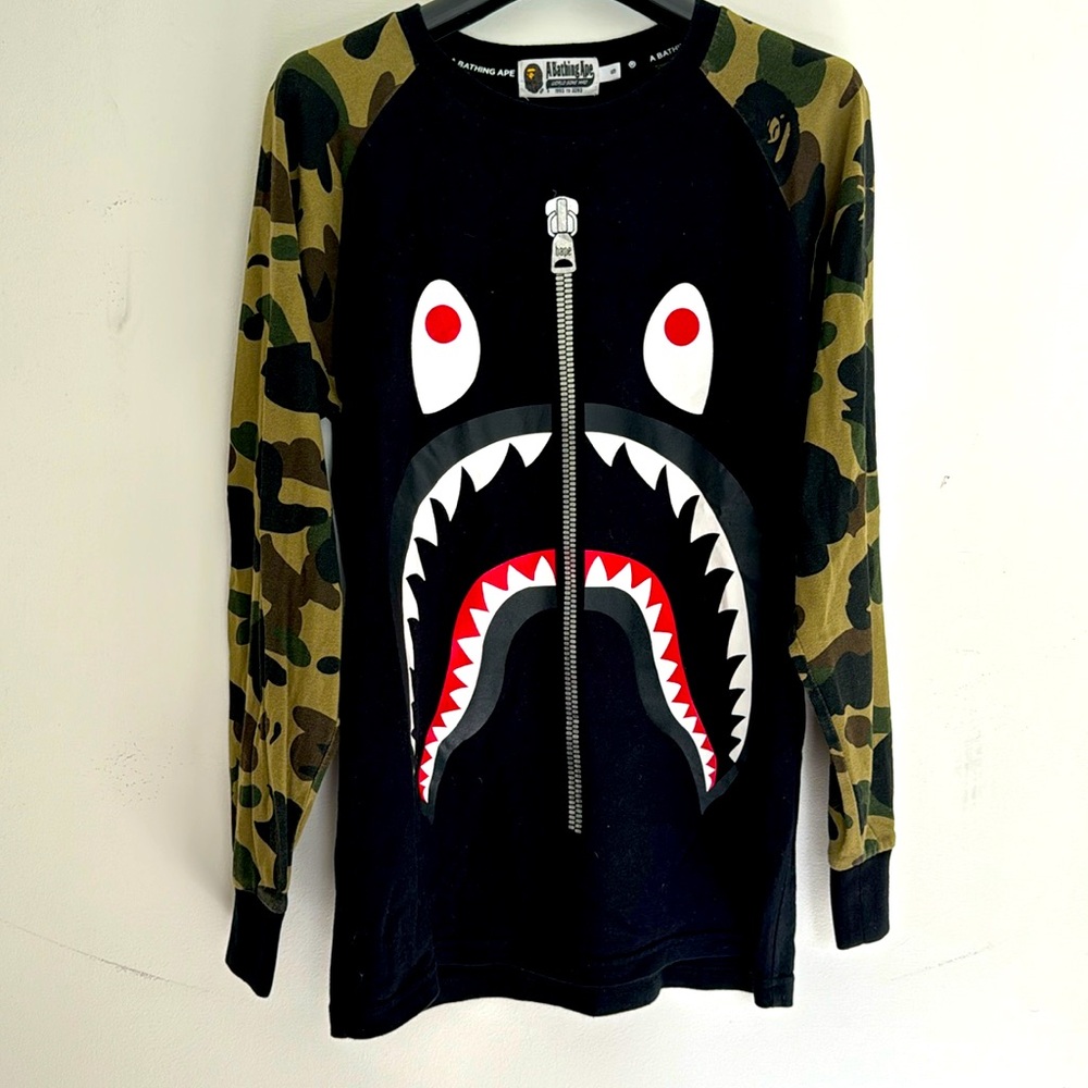 BAPE Tiger Long Sleeve T-Shirt With Front and Back Print